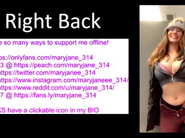 webcam girl maryjane_314 today image #1305218